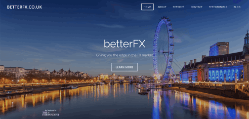 betterFX website screenshot